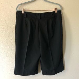 Larry Levine Stretch Black Dress /Bermuda Shorts